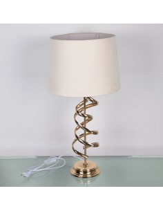 Lampara metal dorada 63cm