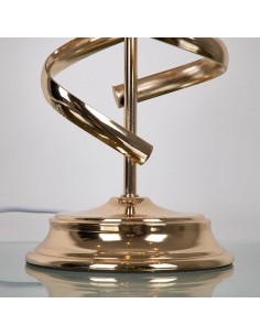 Lampara metal dorada 63cm 2