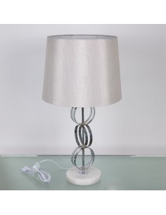 Lampara plateada 64cm