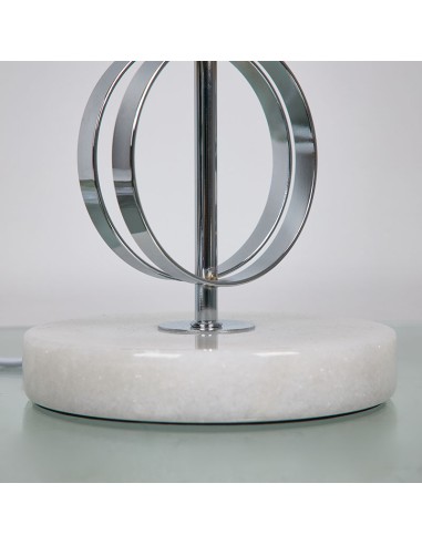 Lampara plateada 64cm