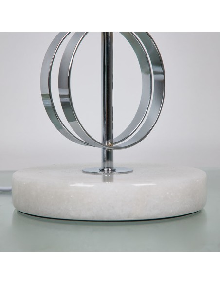 Lampara plateada 64cm