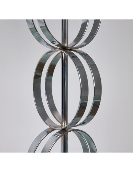 Lampara plateada 64cm