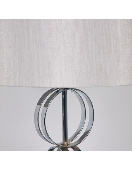 Lampara plateada 64cm