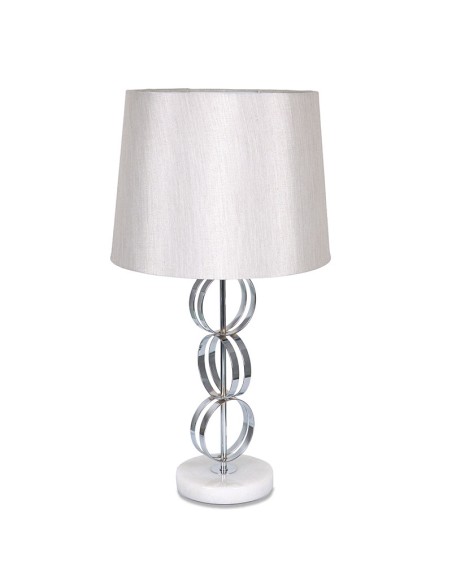 Lampara plateada 64cm