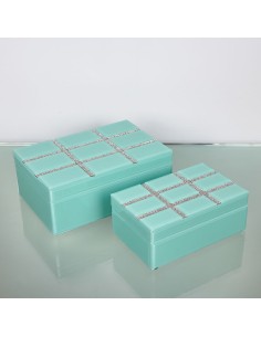 Juego 2 cajas de cristal 2