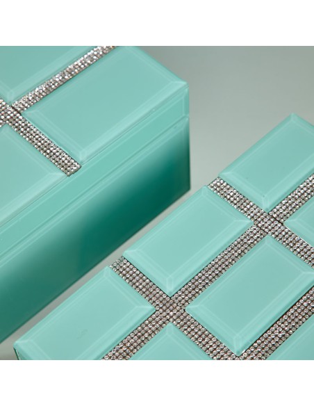 Juego 2 cajas de cristal