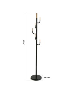 Perchero de suelo negro