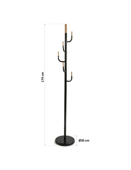 Perchero de suelo negro