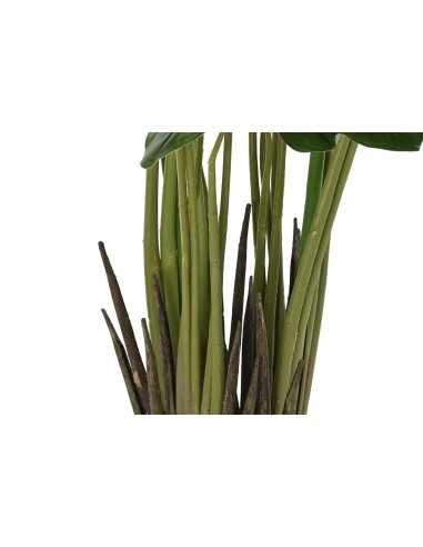 Planta Artificial verde con 2 Lirios de Agua...