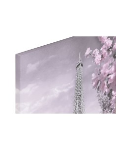 Cuadro Paris Torre Eiffel plata y rosa 2
