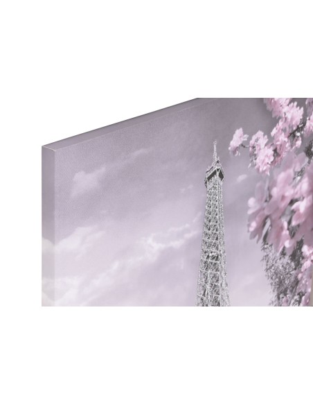 Cuadro Paris Torre Eiffel plata y rosa