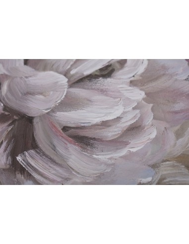 Cuadro Mujer Flores Pintado en Lienzo