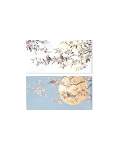 Cuadro Pájaros con flores