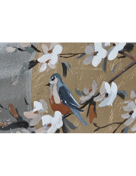 Cuadro Pájaros con flores