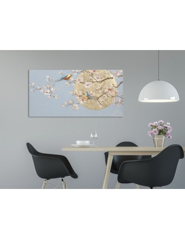 Cuadro Pájaros con flores