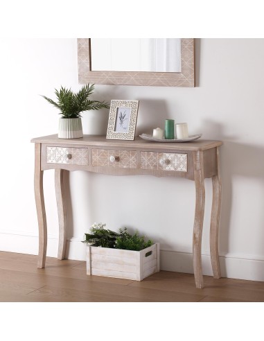 Consola madera 3 cajones