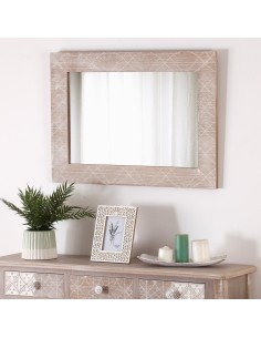 Espejo madera 54*76cm 2