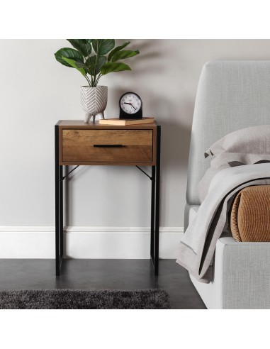 Mesita industrial con cajón