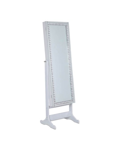 Espejo joyero blanco cristal 40*150