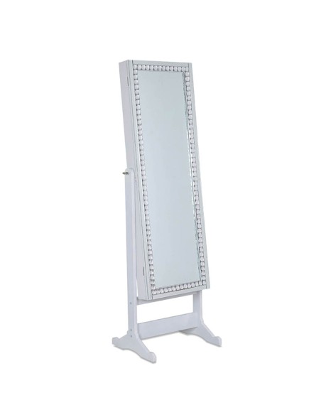 Espejo joyero blanco cristal 40*150