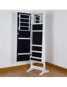 Espejo joyero blanco cristal 40*150 2