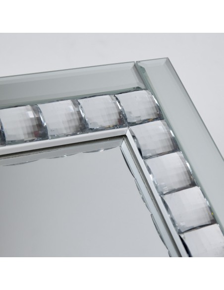Espejo joyero blanco cristal 40*150