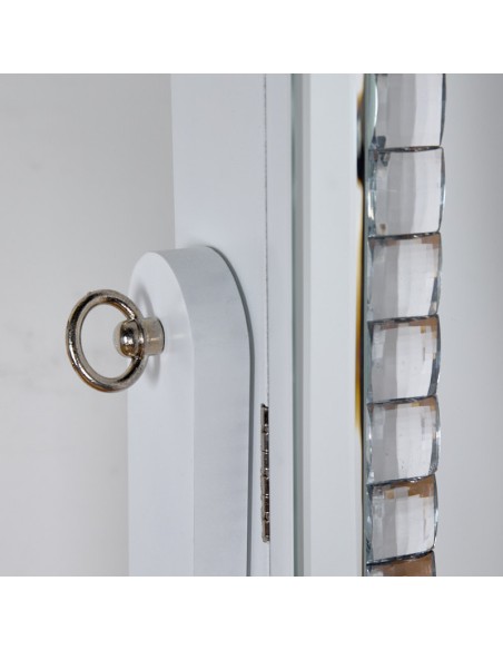 Espejo joyero blanco cristal 40*150