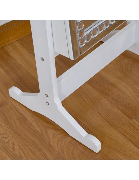 Espejo joyero blanco cristal 40*150