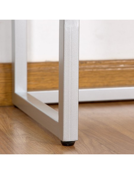 Consola plata de espejo