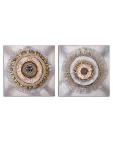 Cuadro lienzo relieve 80*80cm