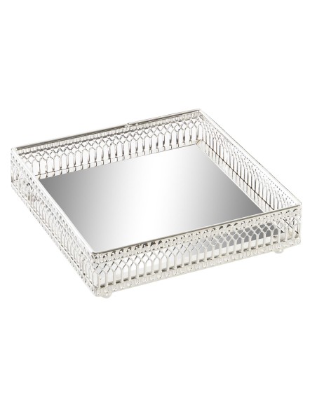 Bandeja metal espejo 15*15cm