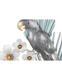 Decoración de metal loro 50*50 2