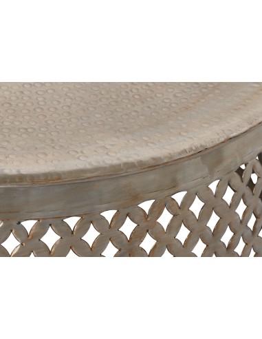 Mesa de centro en aluminio dorado