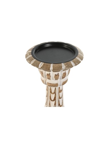 Portavela mango blanco 33cm