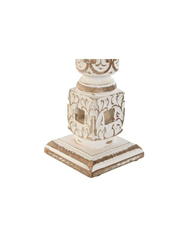 Portavela mango blanco 33cm