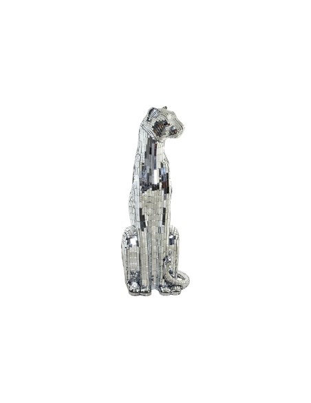 Figura resina leopardo de espejo 65cm