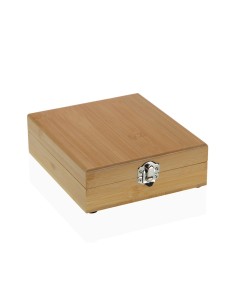 Caja de madera con 4 accesorios de vino 2