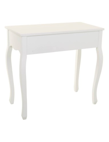 Mueble recibidor blanco con 2 cajones