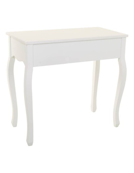 Mueble recibidor blanco con 2 cajones