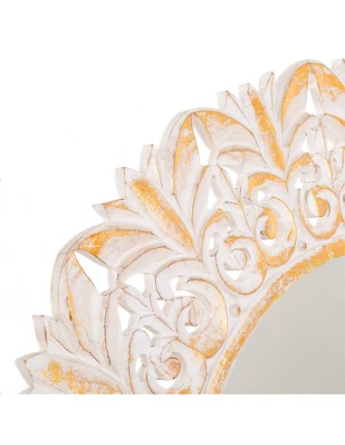 Espejo de madera calada en dorado 90cm