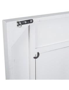 Espejo de madera blanco lacado 2