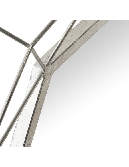 Espejo metal plateado 84cm
