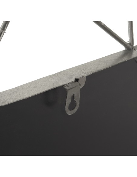 Espejo metal plateado 84cm