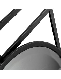 Espejo de metal en negro 80*65cm 2