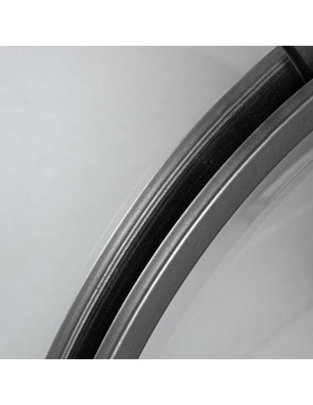 Espejo de metal en negro 80*65cm