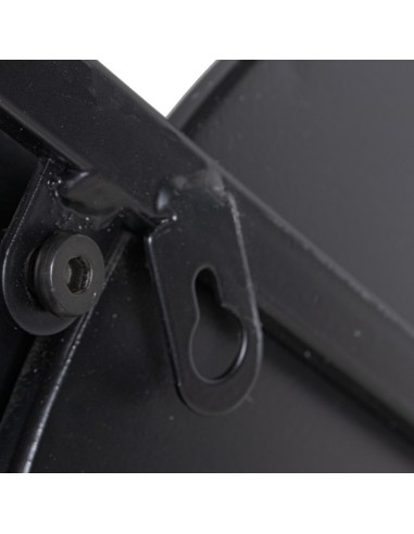 Espejo de metal en negro 80*65cm