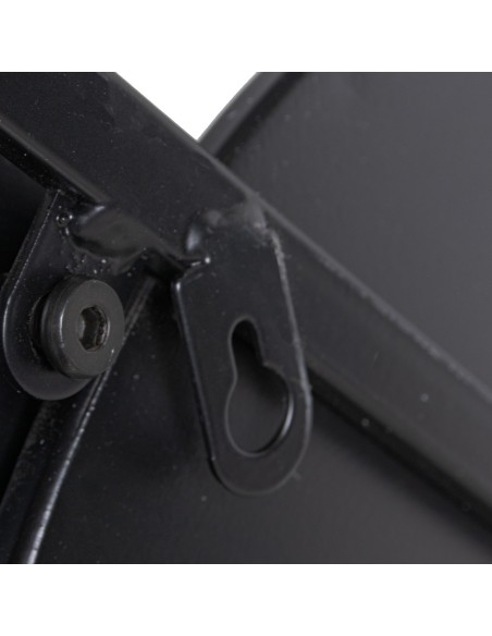 Espejo de metal en negro 80*65cm