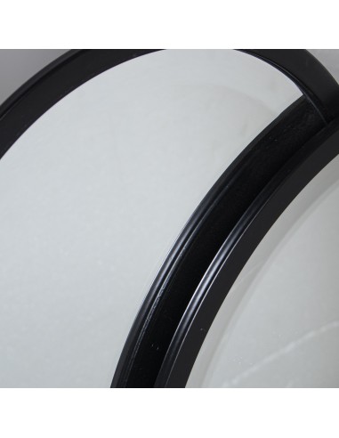 Espejo de metal en negro 80*65cm