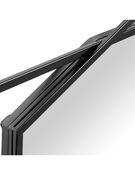 Espejo de metal en negro de 60*90cm