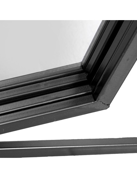 Espejo de metal en negro de 60*90cm